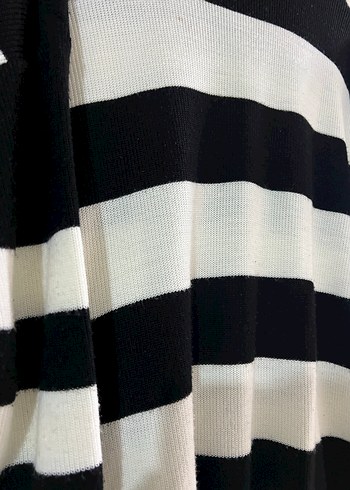 Çizgili Kadın Triko Kazak - Görsel 3