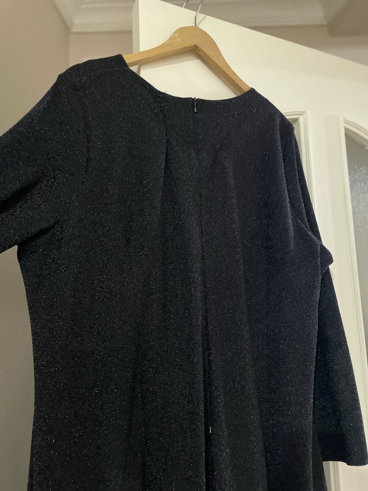 Nakışlı Siyah Uzun abiye - Görsel 5