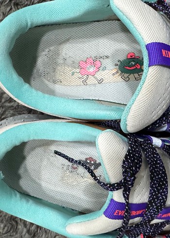 Renkli Desenli erkek Spor Ayakkabı Velcro - Görsel 3