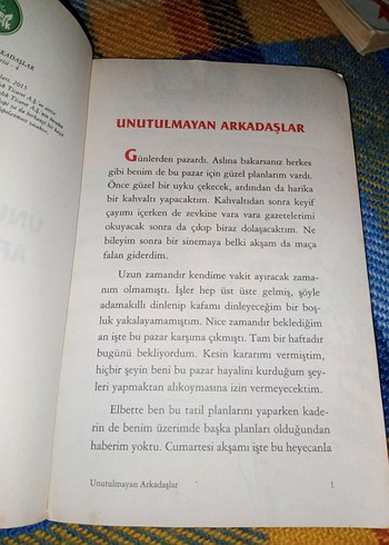  UNUTULMAYAN ARKADAŞLAR OKUMA KİTAPI
