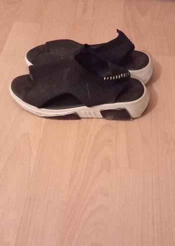 Kadın Siyah Spor Sandalet Velcro - Görsel 3