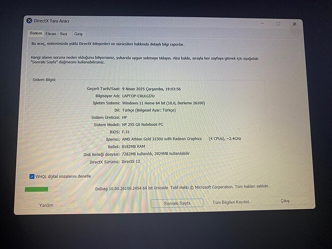  Beden Hp 255 G8