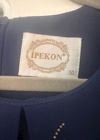 Drapeli Mavi Uzun Kadın anne abiye - Görsel 3