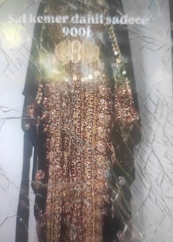 Payetli Nakışlı Bohem Uzun Kadın Kına Elbisesi