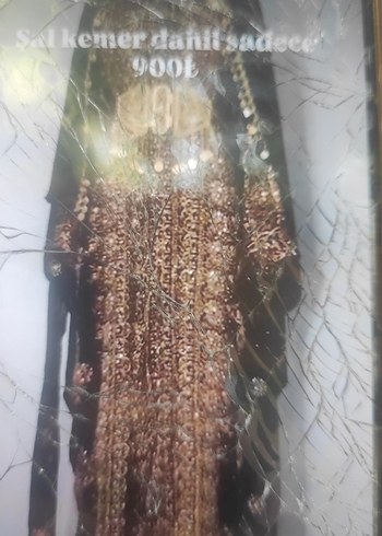 Abiye Payetli Nakışlı Bohem Uzun Kadın Kına Elbisesi