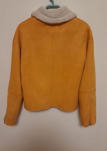 Zara İçi Kürklü Hardal Kaban - Görsel 2