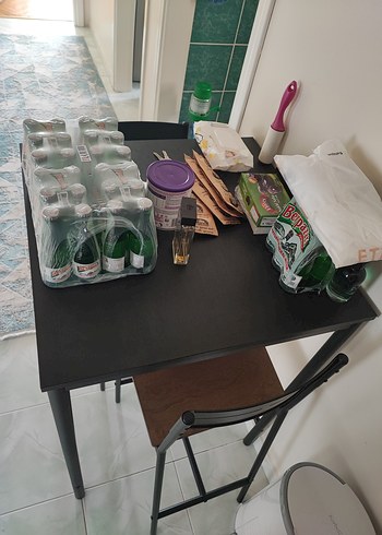 Beden siyah Renk Ikea sandsberg masa ve sandalye takımı