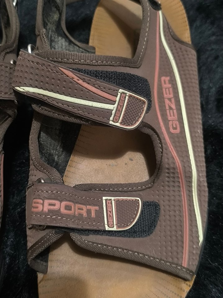 GEZER MARKA Erkek Kahverengi Tokalı Kauçuk SANDELET - Görsel 2