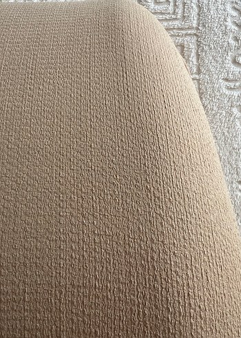 Bej Midi bol Keten Elbise - Görsel 4