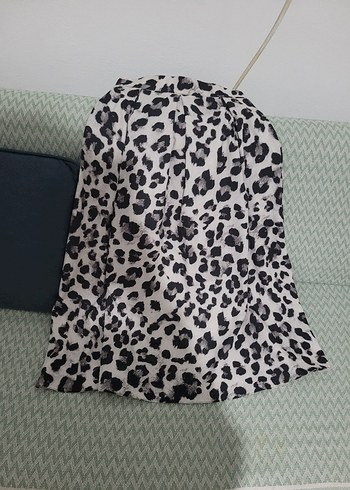 Leopar Desenli Gri Pileli
 Eteği - Görsel 3