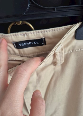 Trendyol & Milla Bej Midi Kadın Pantolon Rahat Kesim