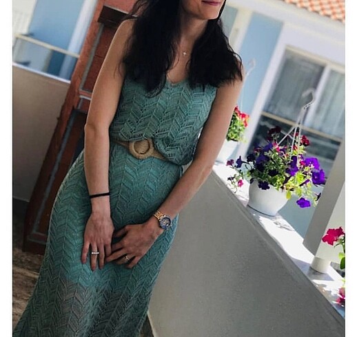 Triko model şık elbise