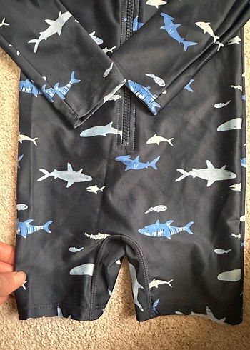 H&MUzun Kollu Erkek Çocuk Köpekbalığı Desenli Mayo - Görsel 3