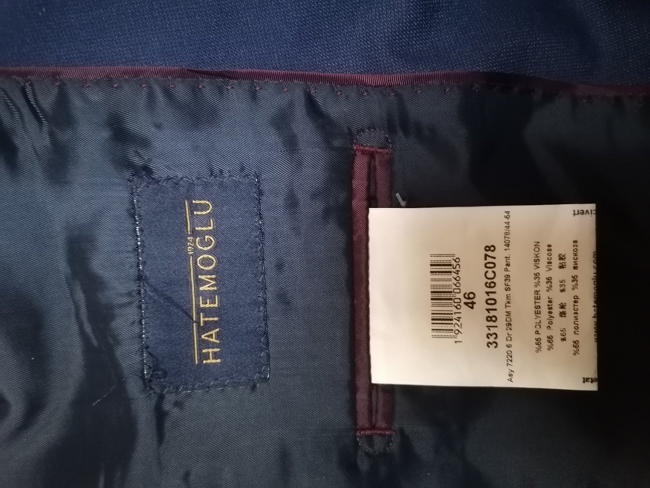 Erkek Lacivert Regular Fit Takım Elbise - Görsel 2