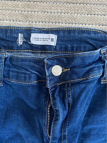 50 Beden mavi Renk İspanyol paça kot pantalon
