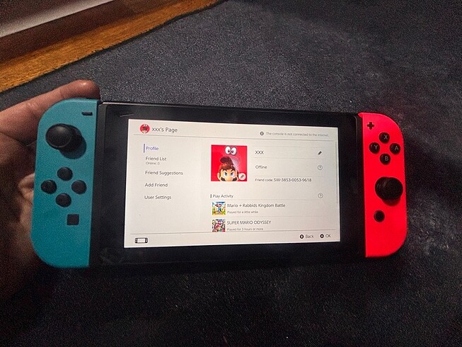  Beden Renk Nintendo Switch