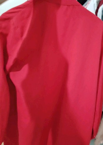 Kırmızı Fermuarlı Yağmurluk - Görsel 2