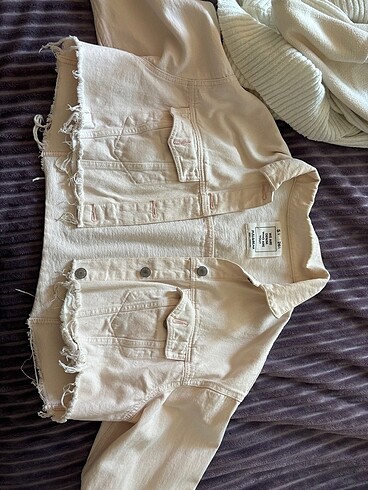 Crop bershka kot ceket