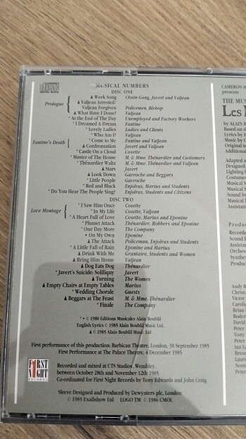 Sefiller müzikal sound track şarkı cd dvd  - Görsel 7