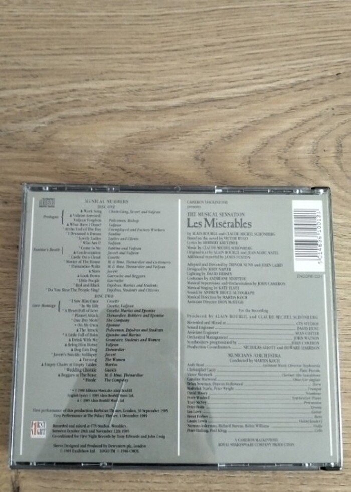 Sefiller müzikal sound track şarkı cd dvd  - Görsel 2