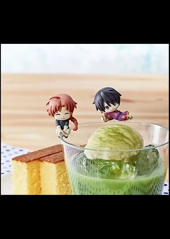 Beden Renk Gintama mini anime figürleri random