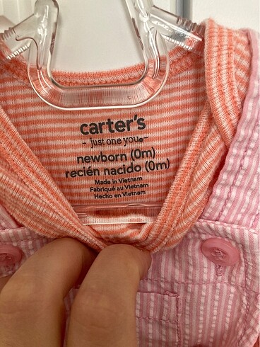 0-1 Ay Beden pembe Renk Carter?s Bebek elbisesi