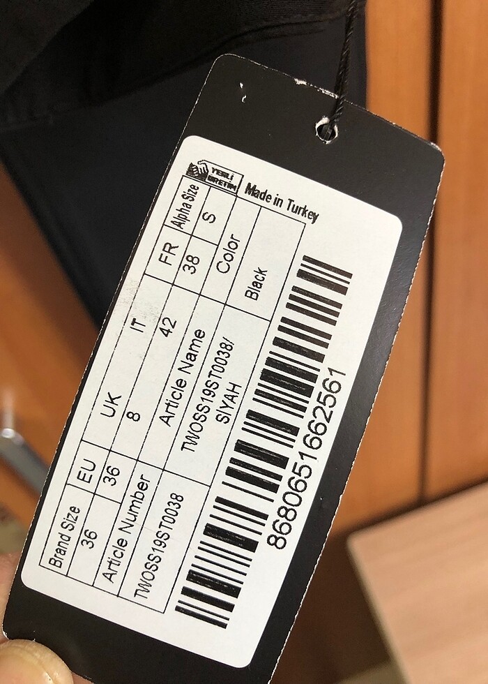 36 beden  etiketli kumaş pantolon - Görsel 3