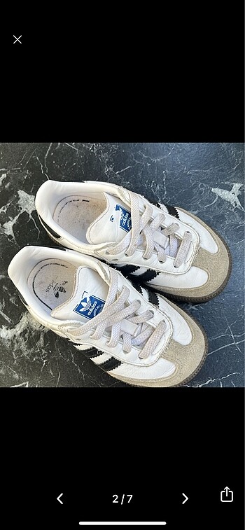22 Beden Adidas samba bebek ayakkabısı
