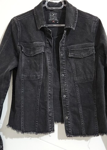 Siyah Düğmeli Kadın Denim Ceket - Görsel 2