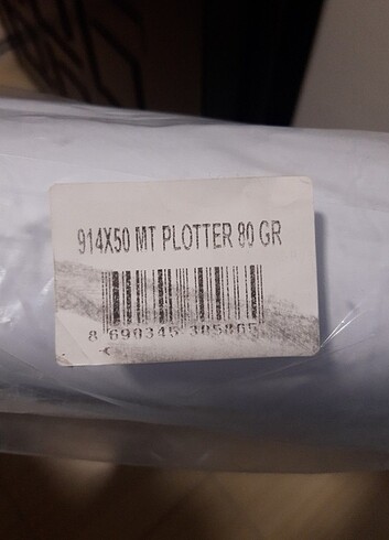  Plotter Kağıdı 914x50 mt