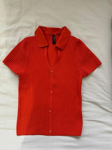 Turuncu triko crop