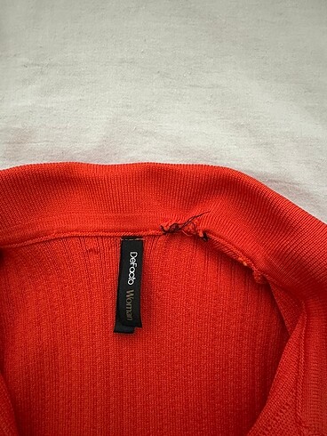 Defacto Turuncu triko crop