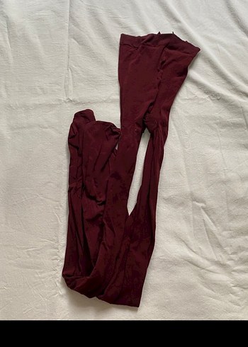 Penti Bordo Külotlu Çorap Large beden
