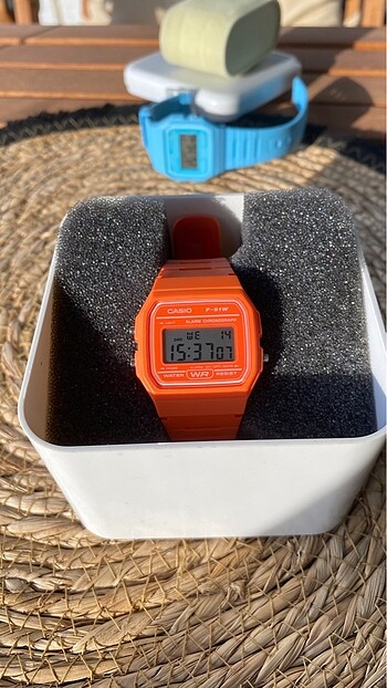 Orijinal Turuncu Casio f91 saat