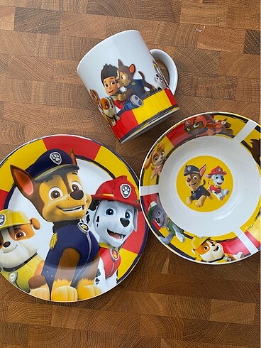 Paw Patrol 3 parça Tabak Bardak