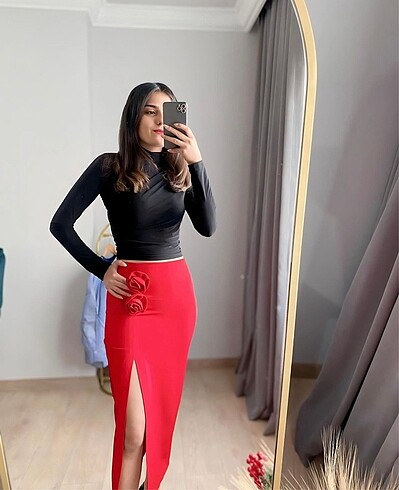 xl Beden Güllü Etek