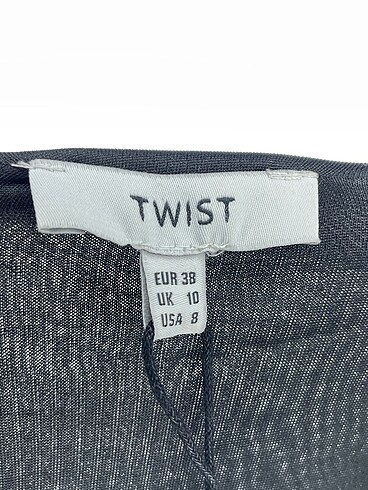 38 Beden gri Renk Twist Uzun Elbise %70 İndirimli.