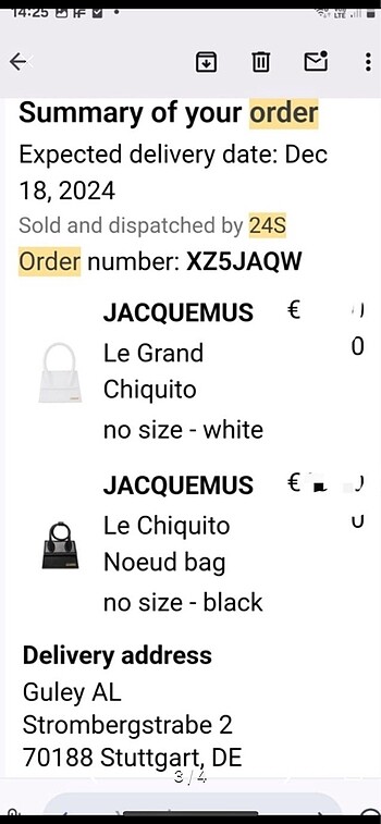 Beden Orjinal Jacquemus çanta