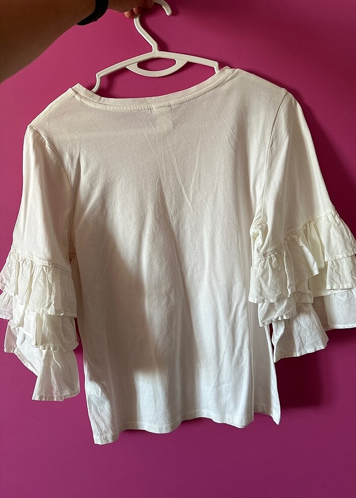 H&M kısa kol bluz - Görsel 2