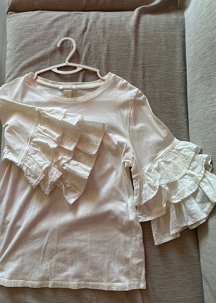 H&M kısa kol bluz - Görsel 3