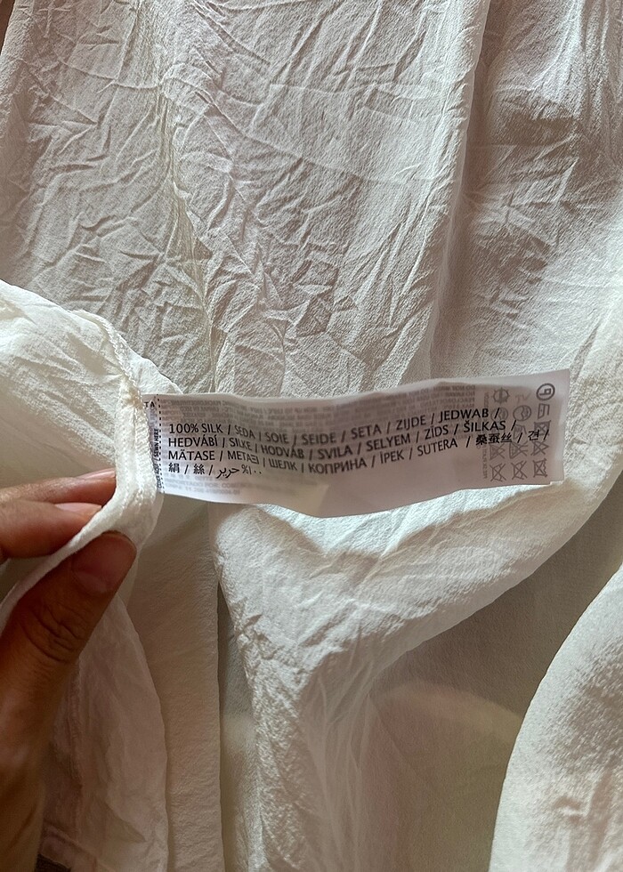 Mango ipek gömlek - Görsel 4