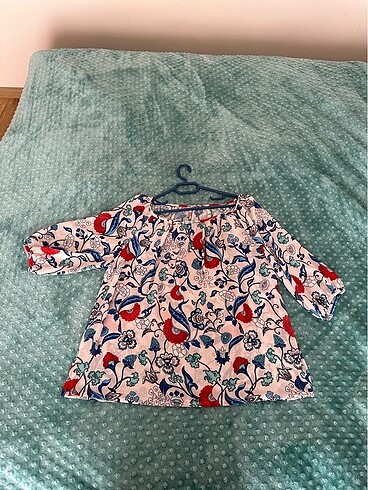 Özel desenli şifon bluz - Görsel 2