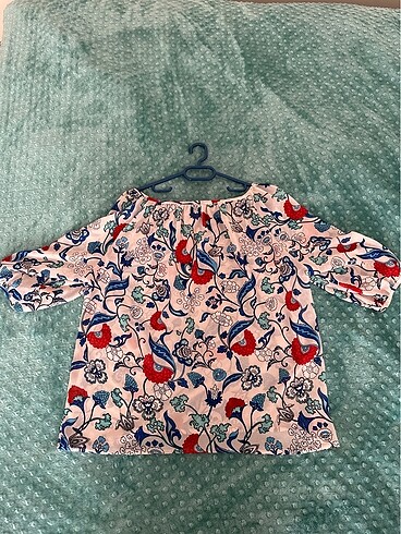 Özel desenli şifon bluz - Görsel 3