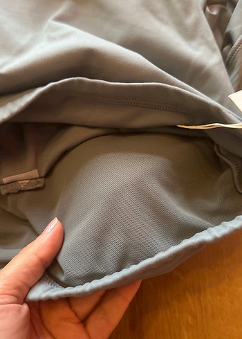 Oysho Gri Yarım Fermuarlı Spor Üst - Görsel 5