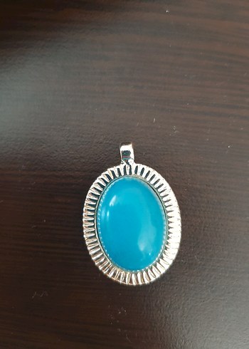 Turkuaz Taşlı Kolye Ucu