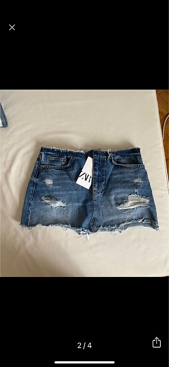 Zara Zara Mini Denim Etek