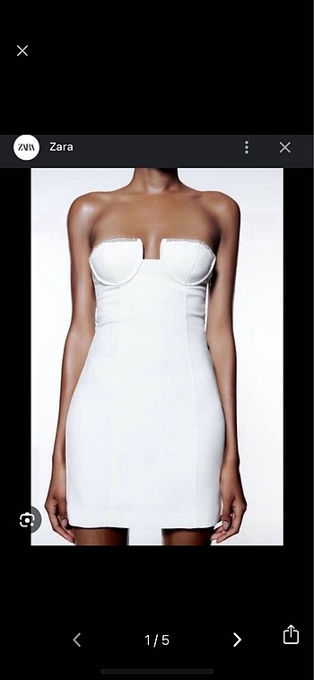 Zara Straplez Elbise