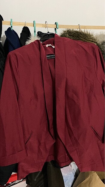 bordo blazer ceket