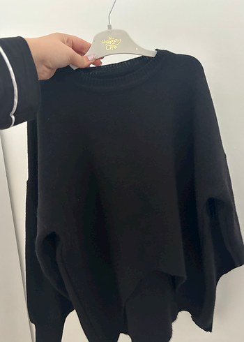 Kadın Siyah Boğazlı Triko Kazak - Görsel 2