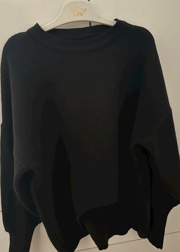 Kadın Siyah Boğazlı Triko Kazak - Görsel 3